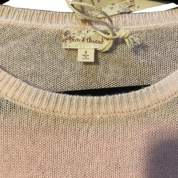 123 $20. Live Start, NWT Hem & Thread striped sweater. - Picture 3 of 3